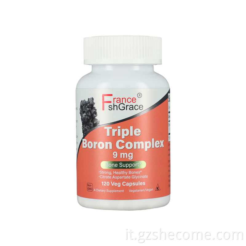 Boron complex capsules